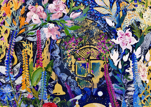 Dėlionė Purple Witty Fox Veronika Blyzniuchenko Joao's Garden, 1000 d. kaina ir informacija | Dėlionės (puzzle) | pigu.lt