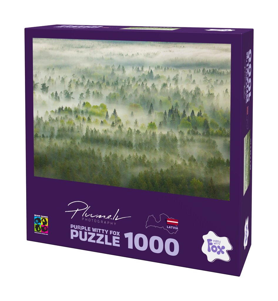 Dėlionė Purple Witty Fox Gauja National Park, Latvia 19919, 1000 d. kaina ir informacija | Dėlionės (puzzle) | pigu.lt