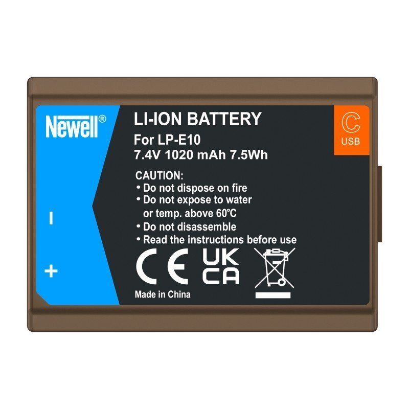 Newell Canon LP-E10 USB-C цена и информация | Akumuliatoriai fotoaparatams | pigu.lt