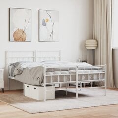 Каркас для кровати, 160x200 см, белый цена и информация | Кровати | pigu.lt