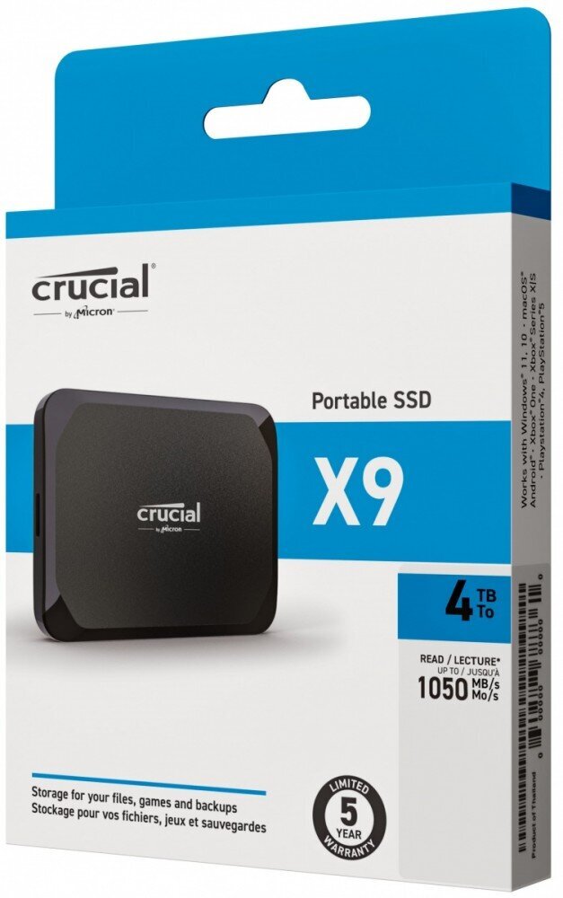 Crucial X9 4TB Portable SSD | CT4000X9SSD9 | Crucial EU