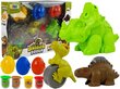 Plastilino rinkinys Dinozaurai 4 spalvų, 12 dalių цена и информация | Žaislai berniukams | pigu.lt