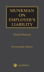 Munkman on Employer's Liability 17th edition kaina ir informacija | Ekonomikos knygos | pigu.lt
