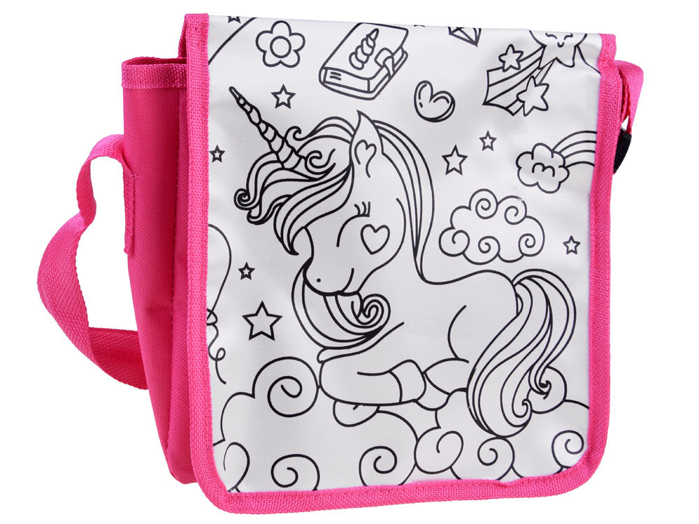 Vaikiškas spalvinimo krepšys su flomasteriais kaina ir informacija | Piešimo, tapybos, lipdymo reikmenys | pigu.lt