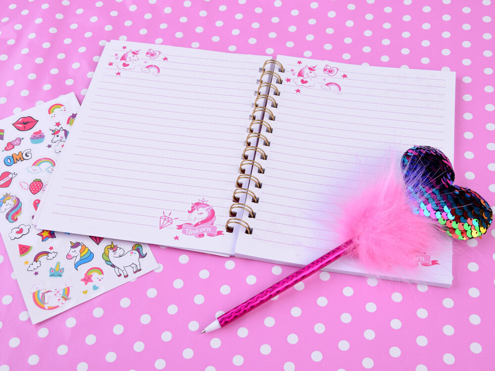 Vaikiškas dienoraštis su rašikliu kaina ir informacija | Sąsiuviniai ir popieriaus prekės | pigu.lt