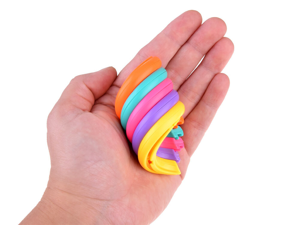 Magiška spiralė - vaivorykštė, 1vnt. kaina ir informacija | Lavinamieji žaislai | pigu.lt