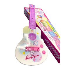 Žaislinė gitara vaikams su šviesomis ir garsais, rožinė kaina ir informacija | Lavinamieji žaislai | pigu.lt