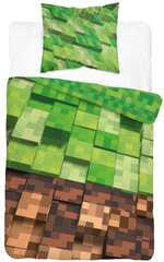 Покрывало для постельного белья Minecraft, 160x200 см, 2 части цена и информация | Детское постельное бельё | pigu.lt