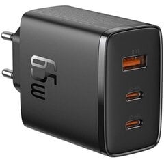 Сетевое зарядное устройство, Baseus Cube Pro Cube Pro Fast Charger, 65 Вт, 2x USB-C USB-A., черный цена и информация | Зарядные устройства для телефонов | pigu.lt