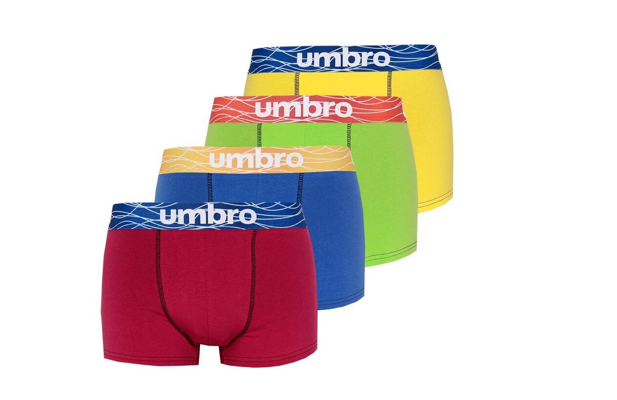 Trumpikės vyrams Umbro BM403, įvairių spalvų, 4 vnt. цена и информация | Trumpikės | pigu.lt