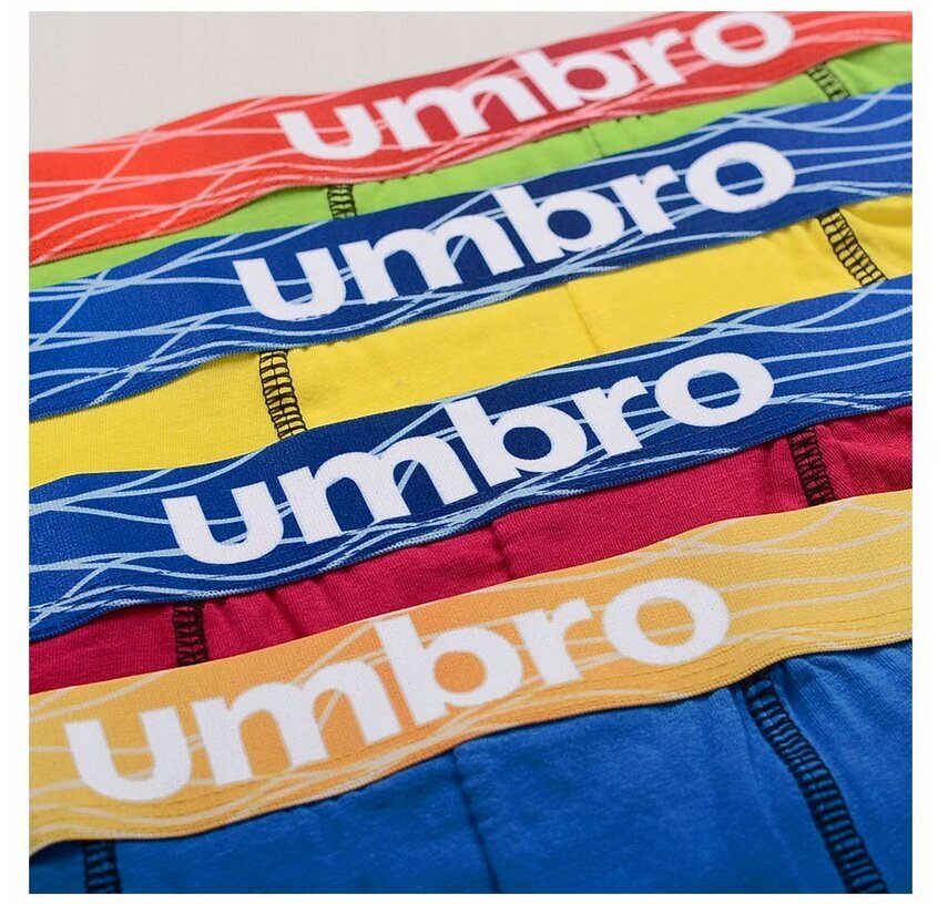 Trumpikės vyrams Umbro BM403, įvairių spalvų, 4 vnt. цена и информация | Trumpikės | pigu.lt