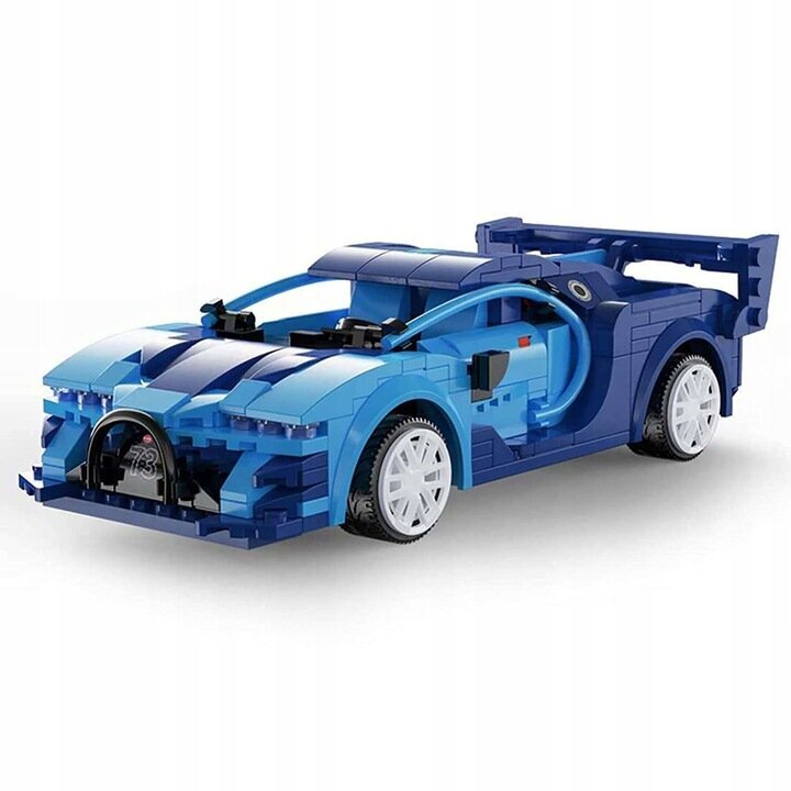 Nuotoliniu būdu valdomas lenktyninis automobilis-konstruktorius su muilo burbulų pistoletu Cada Blue Race Car, 325 d. kaina ir informacija | Konstruktoriai ir kaladėlės | pigu.lt