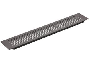 Решетка вентиляционная черная, 480 х 80 мм, GTV цена и информация | Вентиляторы для ванной | pigu.lt