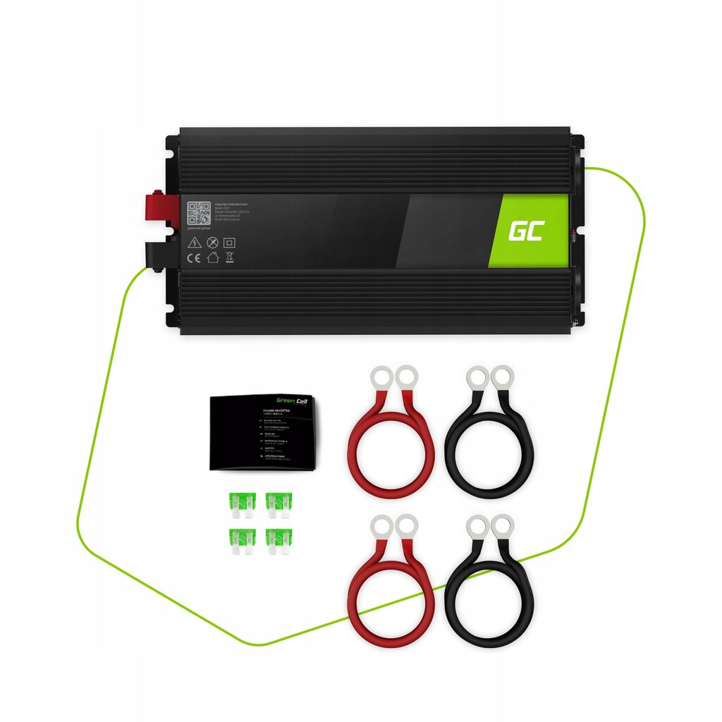 Įtampos keitiklis Green Cell 24V/230V, 3000W цена и информация | Įtampos keitikliai | pigu.lt
