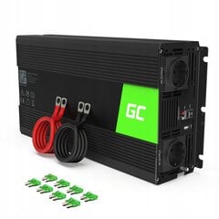 Įtampos keitiklis Green Cell 24V/230V, 3000W kaina ir informacija | Įtampos keitikliai | pigu.lt