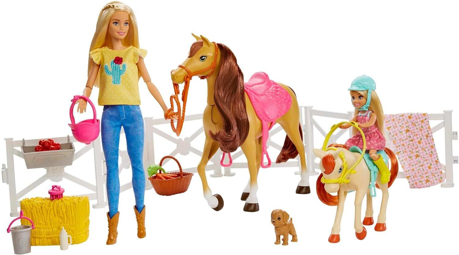 Barbie Hugs n Horses Dolls GLL70 цена | pigu.lt