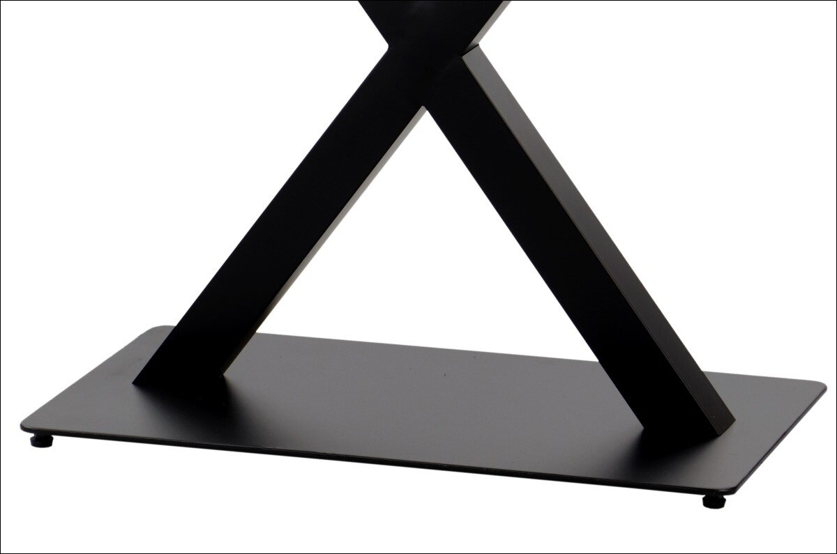Stalo pagrindas SH-3007-2, 69,5x39,5 cm, juodas цена и информация | Baldinės kojelės ir kojos | pigu.lt