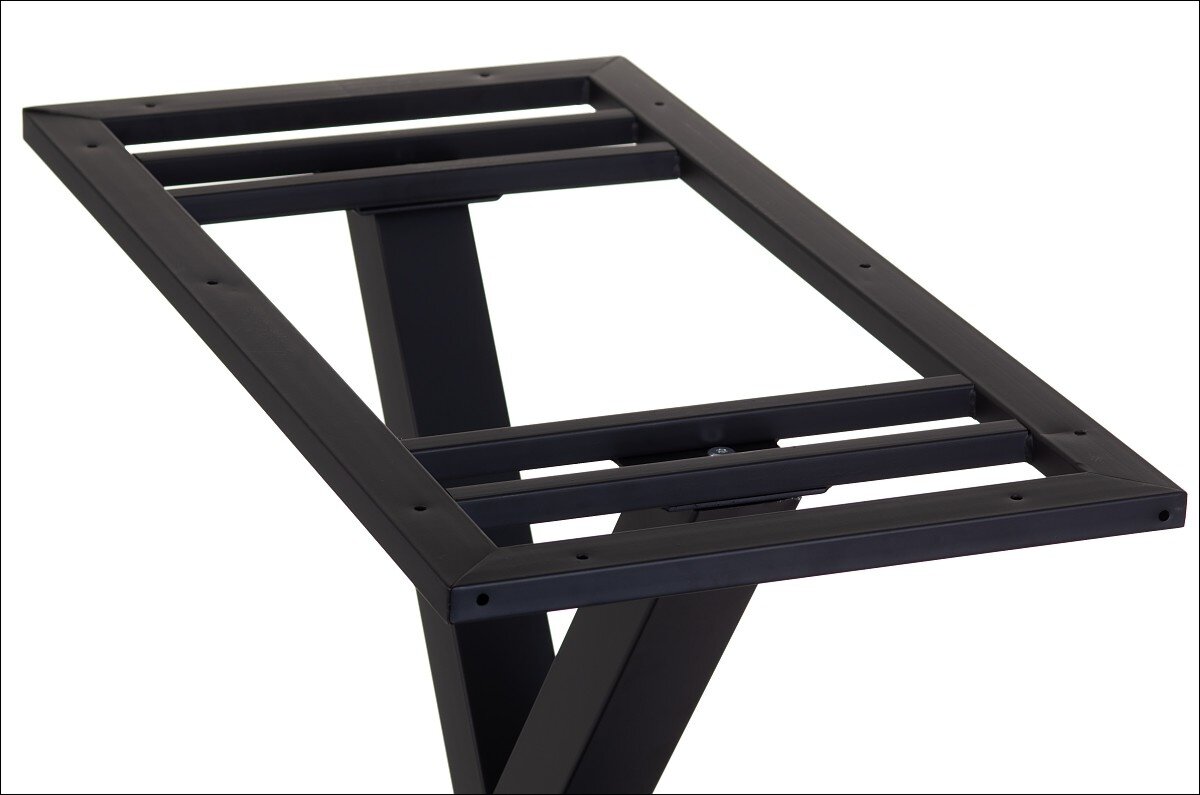 Stalo pagrindas SH-3007-2, 69,5x39,5 cm, juodas kaina ir informacija | Baldinės kojelės ir kojos | pigu.lt