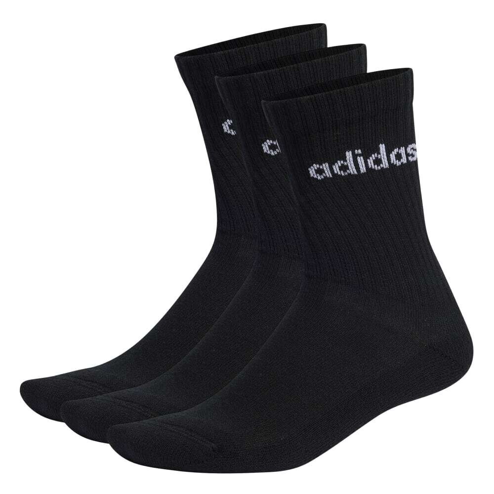 Adidas kojinės vyrams C Lin Crew 3P IC13014066746459737, juodos, 3 poros цена и информация | Vyriškos kojinės | pigu.lt