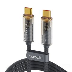 Toocki Charging Cable C-C, 1m, PD 60W (Grey) цена и информация | Кабели для телефонов | pigu.lt