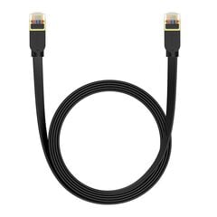 Baseus Cat 7 UTP Ethernet RJ45 Cable Flat 3 m black цена и информация | Кабели и провода | pigu.lt