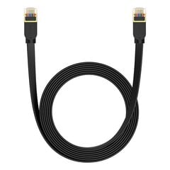 Baseus Cat 7 UTP Ethernet RJ45 Cable Flat 5 m black цена и информация | Кабели и провода | pigu.lt