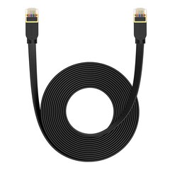 Braided network cable cat.7 Baseus Ethernet RJ45, 10Gbps, 8m (black) цена и информация | Кабели и провода | pigu.lt