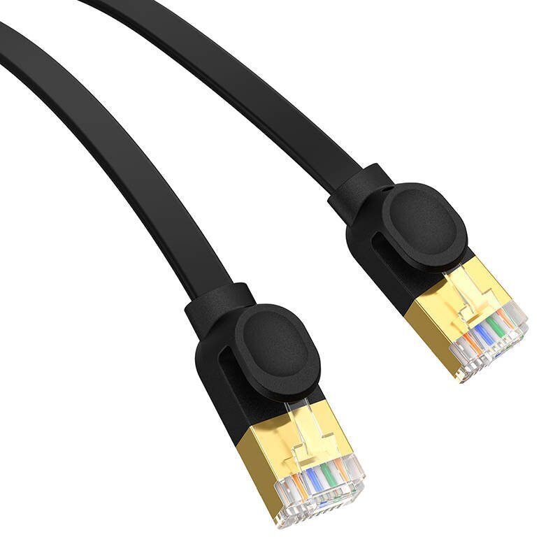 Baseus fast RJ45 cat. network cable. 8 40Gbps 8m braided black