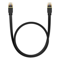 Braided network cable cat.7 Baseus Ethernet RJ45, 10Gbps, 1,5m (black) цена и информация | Кабели и провода | pigu.lt