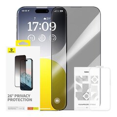 Baseus Diamond Privacy Protection Tempered Glass kaina ir informacija | Apsauginės plėvelės telefonams | pigu.lt