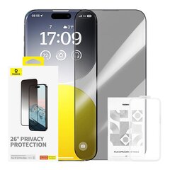 Baseus Privacy Protection Закаленное стекло Baseus Diamond iPhone 15 Pro Max цена и информация | Защитные пленки для телефонов | pigu.lt