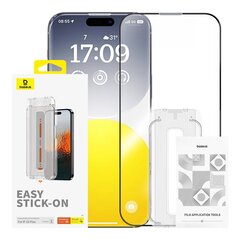 Privacy Protection Tempered Glass Baseus Sapphire iPhone 15 Plus цена и информация | Google Pixel 3a - 3mk FlexibleGlass Lite™ защитная пленка для экрана | pigu.lt