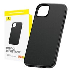 Phone Case for iPhone 15 ProMax Baseus Fauxther Series (Black) цена и информация | Чехлы для телефонов | pigu.lt