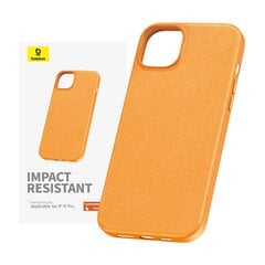 Magnetic Phone Case for iPhone 15 ProMax Baseus Fauxther Series (Orange) цена и информация | Чехлы для телефонов | pigu.lt