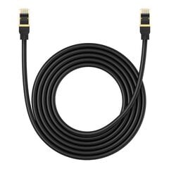 Network cable cat.8 Baseus Ethernet RJ45, 40Gbps, 3m (black) цена и информация | Кабели и провода | pigu.lt