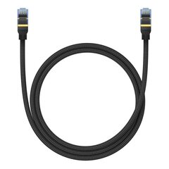 Baseus Cat 7 Gigabit Ethernet RJ45 Cable 1m black цена и информация | Кабели и провода | pigu.lt