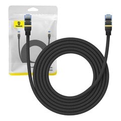 Braided network cable cat.7 Baseus Ethernet RJ45, 10Gbps, 3m (black) цена и информация | Кабели и провода | pigu.lt