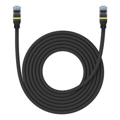 Braided network cable cat.7 Baseus Ethernet RJ45, 10Gbps, 5m (black) цена и информация | Кабели и провода | pigu.lt