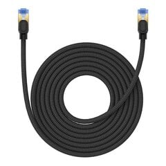 Braided network cable cat.7 Baseus Ethernet RJ45, 10Gbps, 8m (black) цена и информация | Кабели и провода | pigu.lt