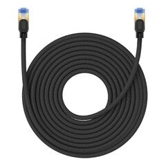 Braided network cable cat.7 Baseus Ethernet RJ45, 10Gbps, 15m (black) цена и информация | Кабели и провода | pigu.lt