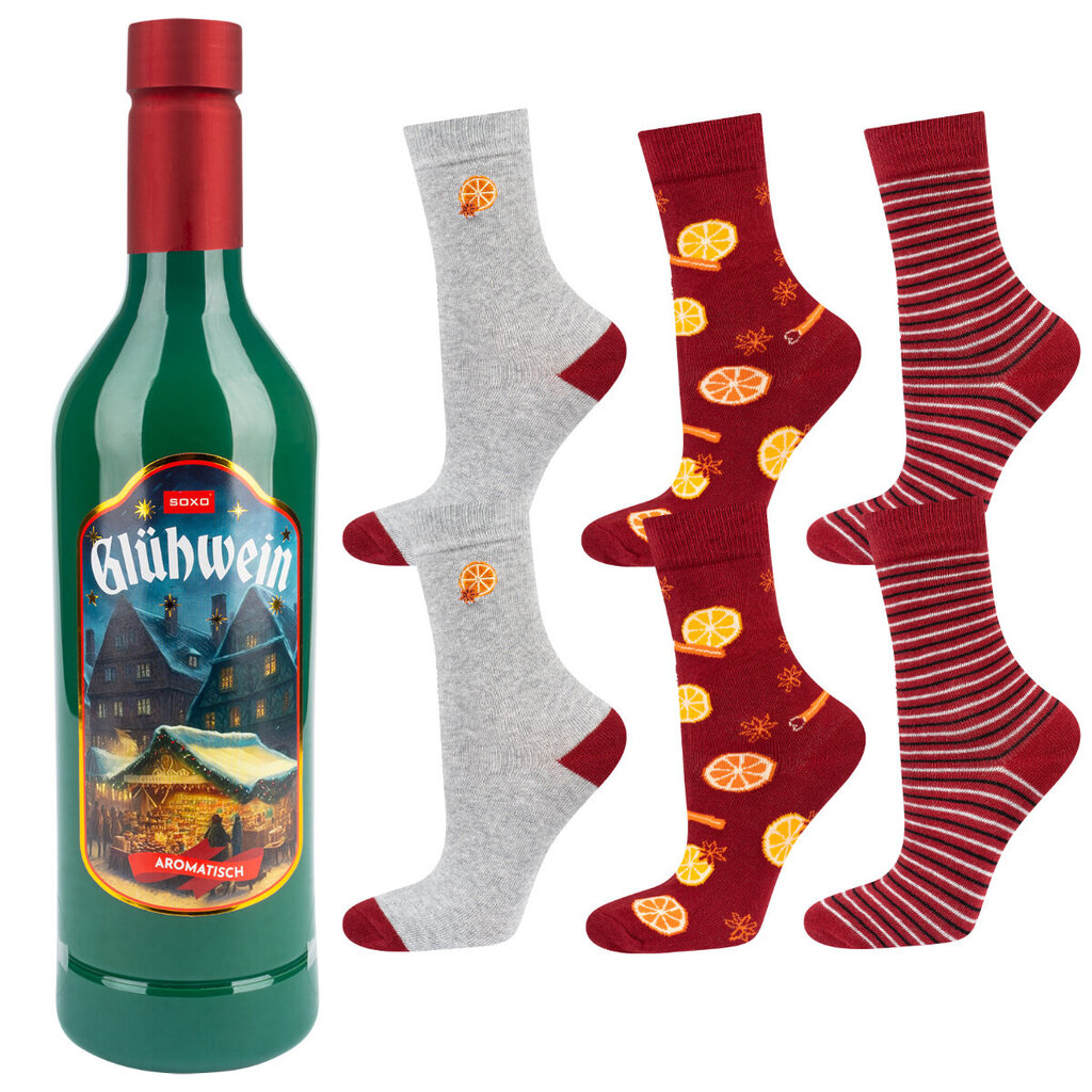 Kalėdinės kojinės vyrams Soxo Bunte Damensocken Herrensocken, įvairių spalvų, 3 poros kaina ir informacija | Vyriškos kojinės | pigu.lt