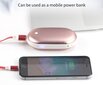 Rankų šildytuvas Powerbank 5000mAh, rožinis kaina ir informacija | Kitos kalnų slidinėjimo prekės | pigu.lt