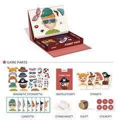 MiDeer Магнитный игровой набор Забавные лица цена и информация | Развивающие игрушки | pigu.lt