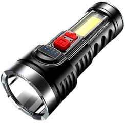 Karinis taktinis LED žibintuvėlis, juodas kaina ir informacija | Žibintuvėliai, prožektoriai | pigu.lt