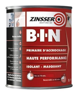 Greitai džiūstantis dėmių ir kvapų gruntas, sandariklis, dėmių ir kvapų naikintojas ZINSSER® B-I-N baltos spalvos kaina ir informacija | Gruntai, glaistai ir kt. | pigu.lt