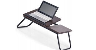 Nešiojamojo kompiuterio staliukas Elior, rudas kaina ir informacija | Kompiuteriniai, rašomieji stalai | pigu.lt