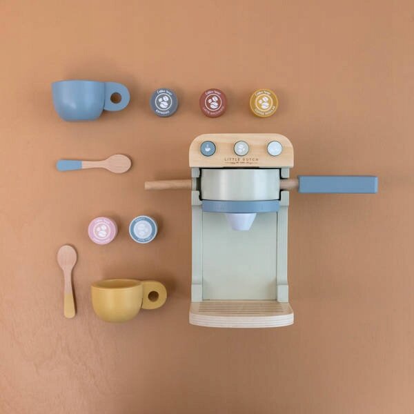 Medinis kavos aparatas Little Dutch kaina ir informacija | Žaislai mergaitėms | pigu.lt