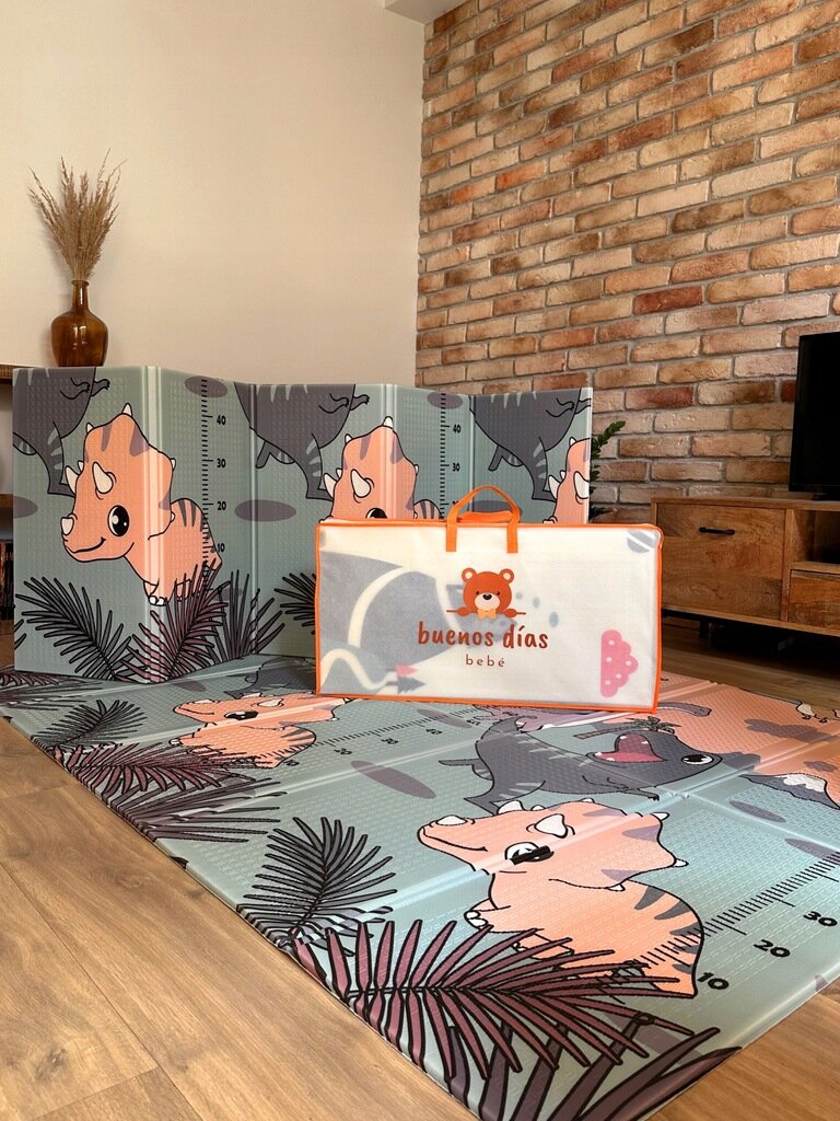 Dvipusis sulankstomas žaidimu kilimėlis Lamas Bebe 200x150 kaina ir informacija | Žaislai kūdikiams | pigu.lt
