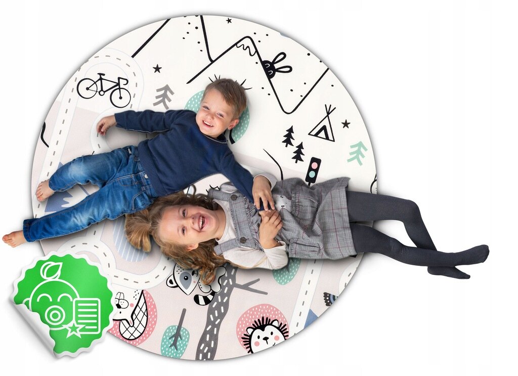 Minkštas suvyniojamas žaidimų kilimėlis Nukido 180x150 цена и информация | Žaislai kūdikiams | pigu.lt