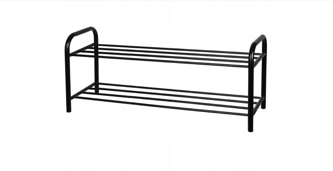 Batų spintelė 80x33x26 cm, juoda kaina ir informacija | Batų spintelės, lentynos ir suolai | pigu.lt